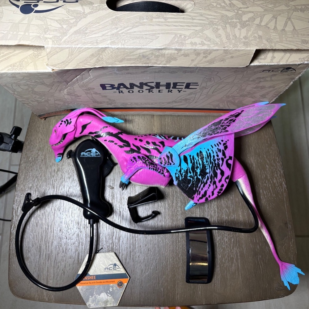 Disney Parks Avatar Pandora Banshee Rookery Interactive Toy Pink Blue NWT